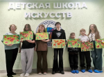 Курчатовская ДШИ: создание интерьерных картин.